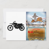 黒いシルエット – 背景色を選択 招待状 (正面)