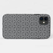 黒いシルバージオメトリパターンiPhone 5ケース Case-Mate iPhoneケース (裏面(横))