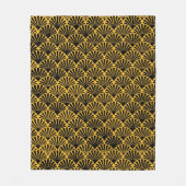 黒いシーブ フリースブランケット (正面)