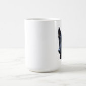黒いジャーマン・シェパード犬 コーヒーマグカップ (中央)