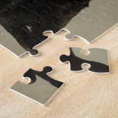 黒いジャーマン・シェパード犬- GSD ジグソーパズル (側面)