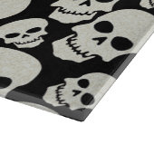 黒いスカルのデザイン カッティングボード (角)