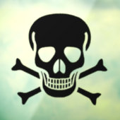 黒いスカルの窓が後ろの棒を引っ張る ウィンドウサイン (シート3)