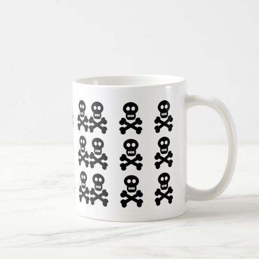 黒いスカル、 コーヒーマグカップ (右)
