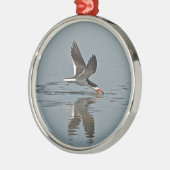 黒いスキマーの写真 メタルオーナメント (左)