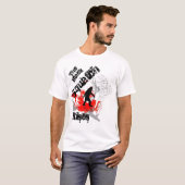 黒いスクアッチが立つ Tシャツ (正面フル)
