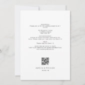 黒いスクリプトをすべて1つの結婚式招待状 招待状 (裏面)