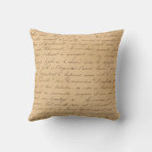 黒いスクリプトオンタン クッション (裏面)