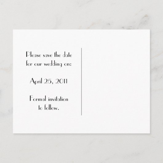 黒いスケッチされた淡い色の花救が日の黄色 案内ポストカード (裏面)