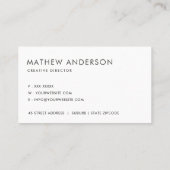 黒いスケ芸術的ッチミニマル線パターン 名刺 (裏面)