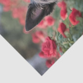 「黒いスコティッシュ・テリアの赤いバラ」 薄葉紙 (詳細)