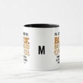 黒いスタイリッシュビジネス所有者ブラックオーナーズブラックオーナーズモノグラム マグカップ (中央)