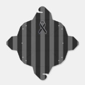 黒いスタイリッシュリボン認識度の垂直ストライプ フェイバーボックス (折り畳みなし)