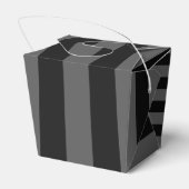 黒いスタイリッシュリボン認識度の垂直ストライプ フェイバーボックス (裏面サイド)