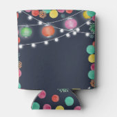 黒いスタイリッシュ夏のパーティー 缶クーラー (裏面)