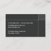 黒いスタイリッシュ 名刺 (裏面)