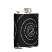 黒いスタイルのPiのための螺線形 フラスク (右)