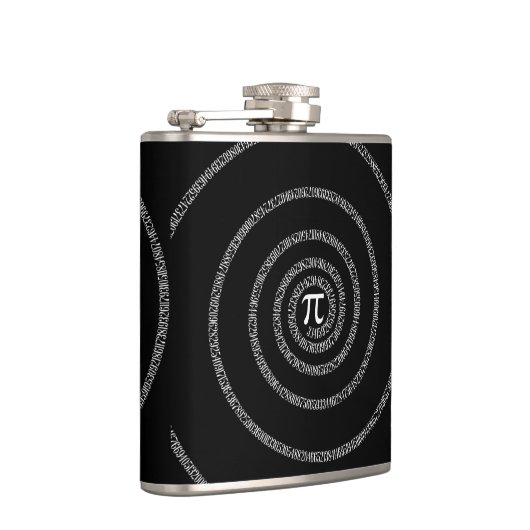 黒いスタイルのPiのための螺線形 フラスク (右)