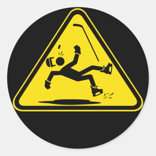 黒いステッカーのPiso Mojadoロゴ ラウンドシール (正面)