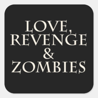 黒いステッカー スクエアシール