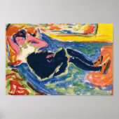 黒いストッキング | Ernst Ludwig Kirchner ポスター (正面)