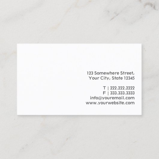 黒いストライプのパイロットまたは飛行士の名刺 名刺 (裏面)