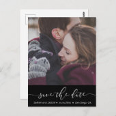 黒いストライプ写真を保存 ポストカード (正面/裏面)