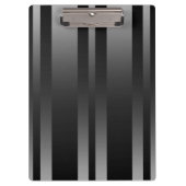 黒いストライプ背景 クリップボード (正面)