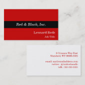 黒いストライプ 名刺 (正面/裏面)