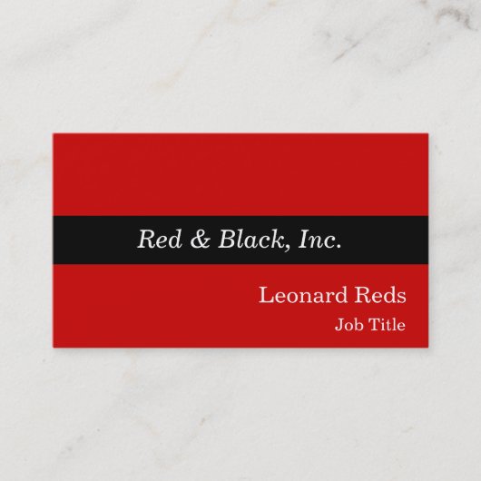 黒いストライプ 名刺 (正面)