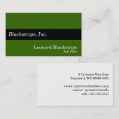 黒いストライプ 名刺 (正面/裏面)