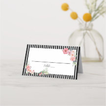 黒いストリップフローラ