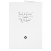 黒いスノーフレークを切り取った青と黒の格子縞 (裏面)