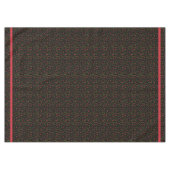 黒いスパイシーなメキシコ料理の赤と緑のチリ テーブルクロス (正面(横))