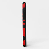 黒いスパイラルドット – 独自のカスタマイズ Case-Mate iPhoneケース (裏面/左)