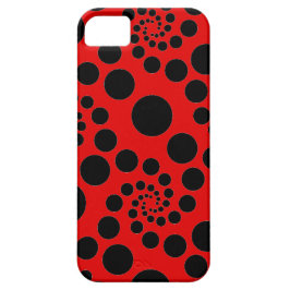 黒いスパイラルドット – 独自のカスタマイズ iPhone 11 ケース