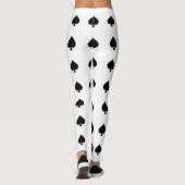 黒いスペードを白に レギンス (裏面)