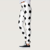 黒いスペードを白に レギンス (左)