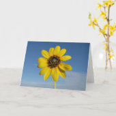 黒いスーザンカード(縦) カード (黄色い花)