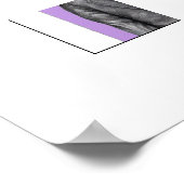 黒いスーツを着た死んだ鳥（すみれ） ポスター (角)