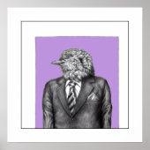 黒いスーツを着た死んだ鳥（すみれ） ポスター (正面)