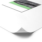 黒いスーツを着た死んだ鳥（萌黄） ポスター (角)