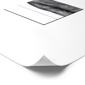 黒いスーツを着た死んだ鳥（雪） ポスター (角)