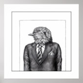 黒いスーツを着た死んだ鳥（雪） ポスター (正面)