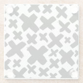 黒いス絵を描プラッシュパターン ガラスコースター (裏面)