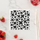 黒いス絵を描プラッシュパターン スタンダードカクテルナプキン (インサイチュ)