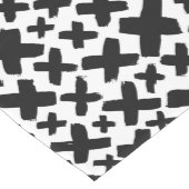 黒いス絵を描プラッシュパターン ミディアムテーブルランナー (コーナー)