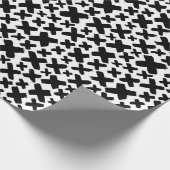 黒いス絵を描プラッシュパターン ラッピングペーパー (角)