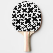 黒いス絵を描プラッシュパターン 卓球ラケット (正面)