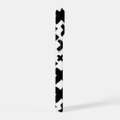 黒いス絵を描プラッシュパターン iPhone 15ケース (右側面)